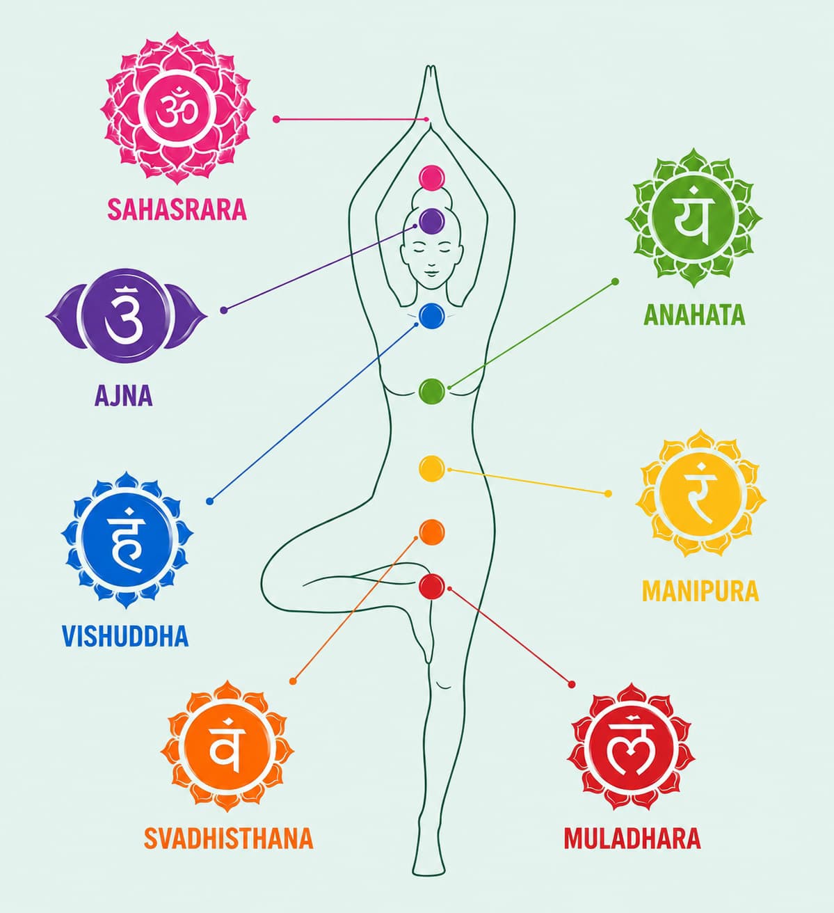 7 Chakras Map