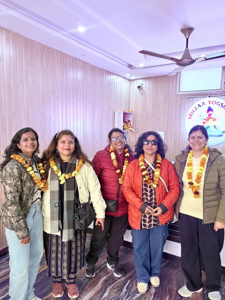 Yoga retreat group at Sriezaa Yogshala