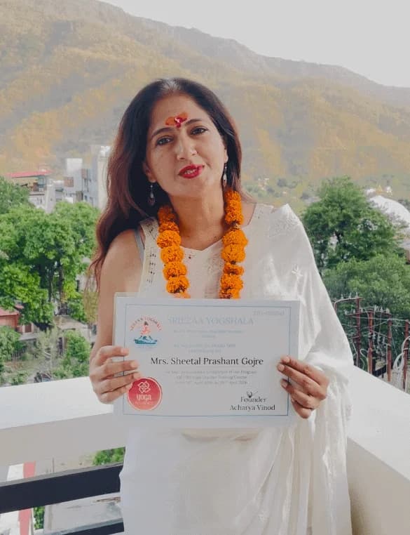 Sheetal Ji — Completed 200 Hrs YTTC at Sriezaa Yogshala